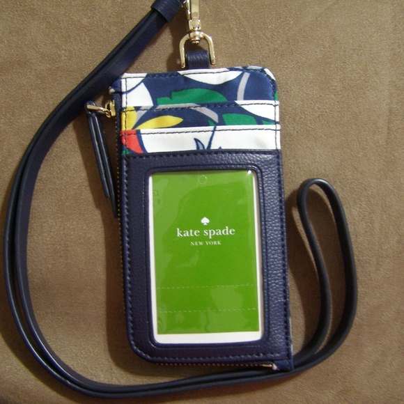 kate spade Card Case Lanyard (Dawn Breezy Floral) - Picture 2 of 3